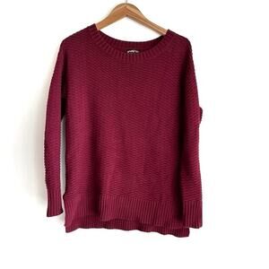 United by Blue red knit sweater long sleeve responsible durable goods size small